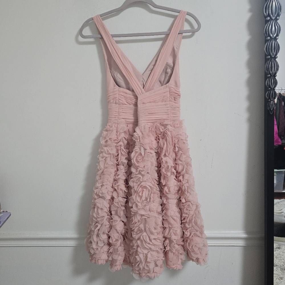 Aidan Mattox Rosette pink cocktail dress Size S - Picture 6 of 11